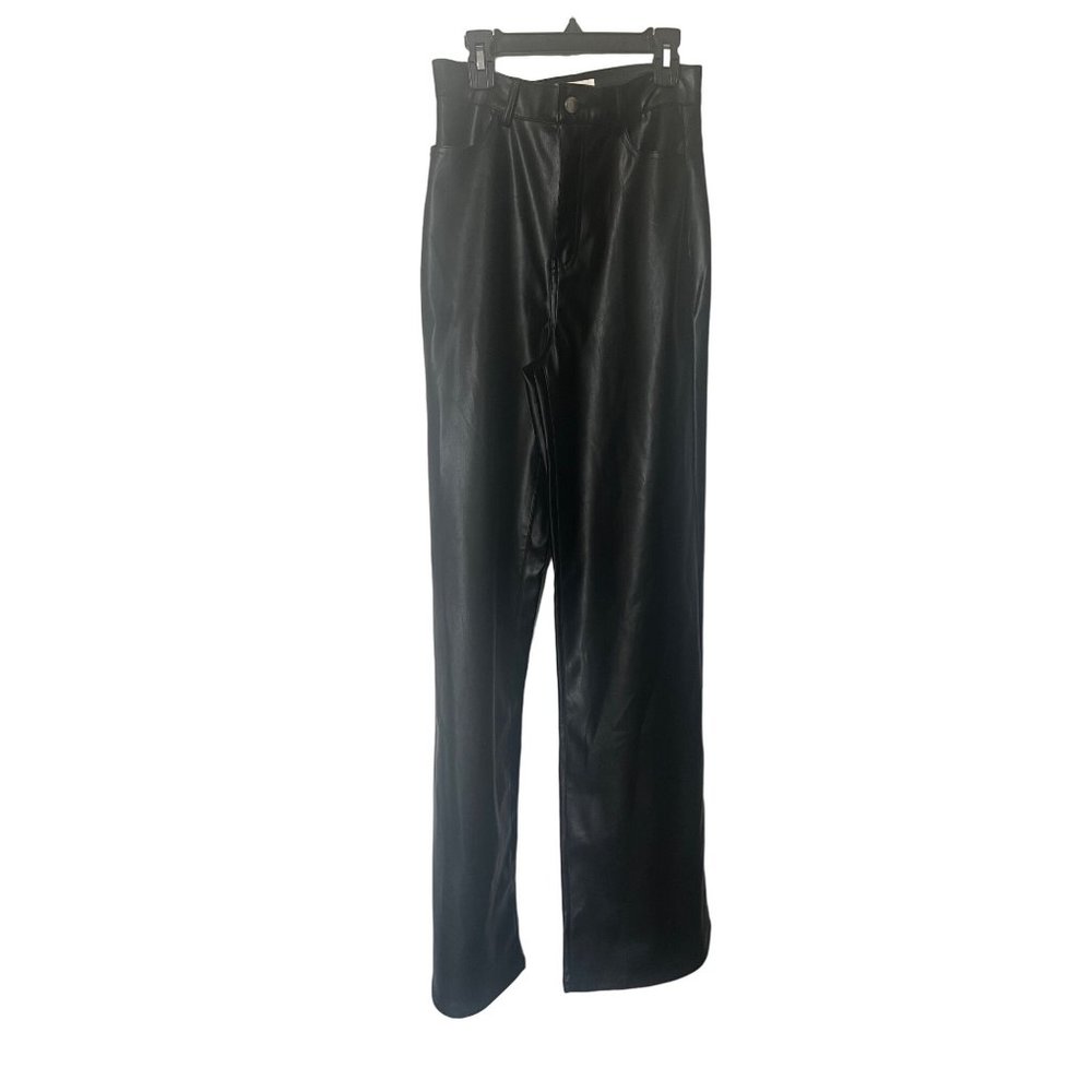 Womens Vibrant Leather Pants - Picture 4 of 5